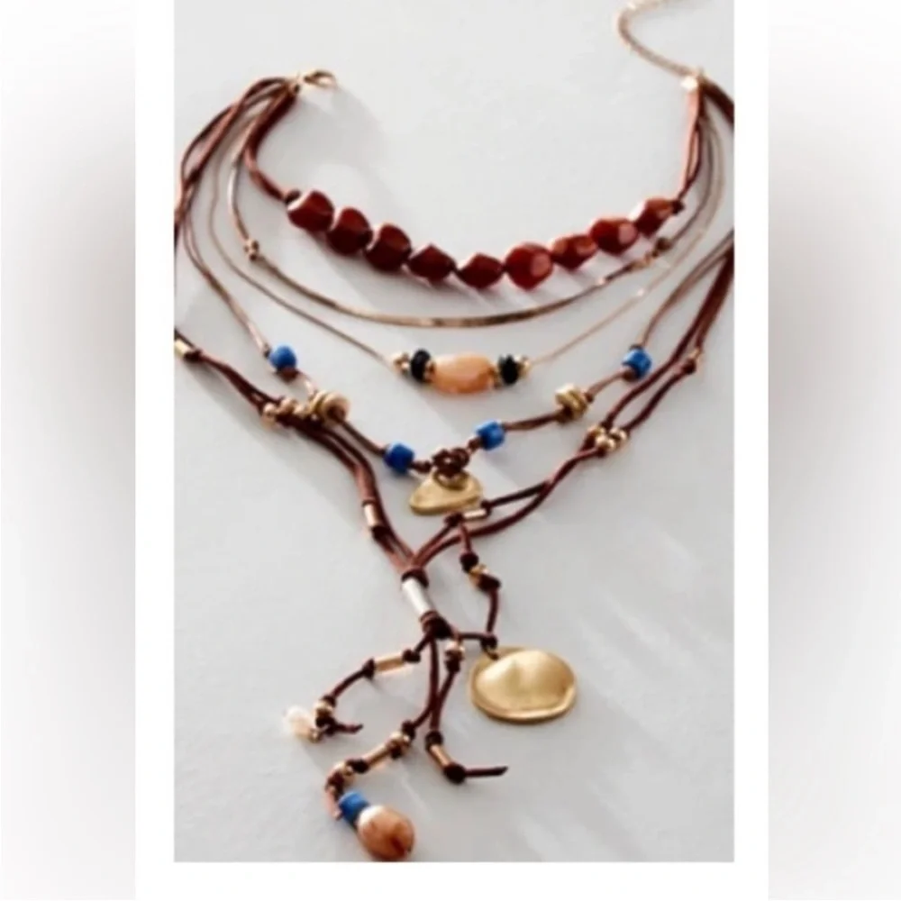 Free People Lightworker Layered Necklace NWT